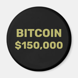 ビットコイン15万ドル到達のお祝い マグネット