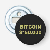 ビットコイン15万ドル到達のお祝い 栓抜き (正面)