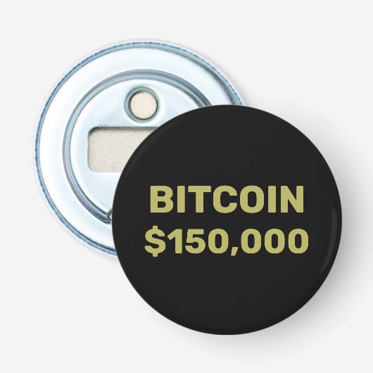 ビットコイン15万ドル到達のお祝い 栓抜き (正面)