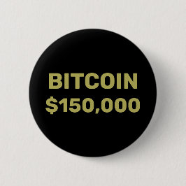 ビットコイン15万ドル到達のお祝い 缶バッジ