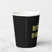 ビットコイン15万ドル達成のお祝い 紙コップ (右)