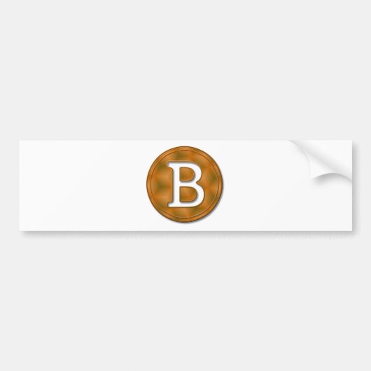 ビットコイン15 バンパーステッカー (正面)