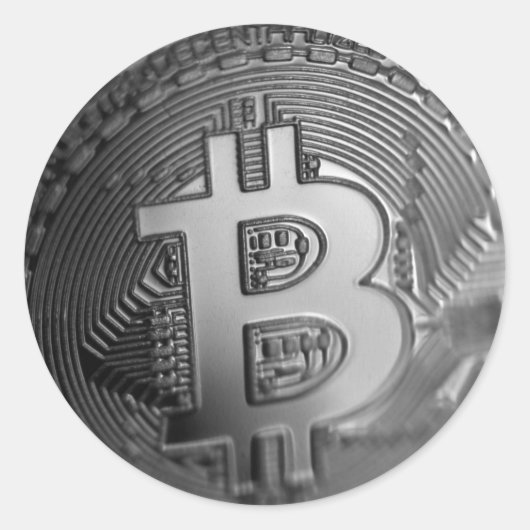 ビットコイン16 ラウンドシール (正面)