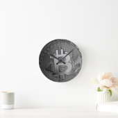 ビットコイン16 ラウンド壁時計 (ホーム)
