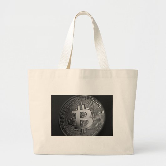 ビットコイン16 ラージトートバッグ (正面)