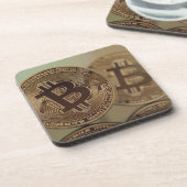 ビットコイン17 コースター (左側)