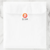 ビットコイン200万ドル（2.0Mドル）200万 三角形シール (バッグ)