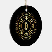 ビットコイン2 セラミックオーナメント (右)