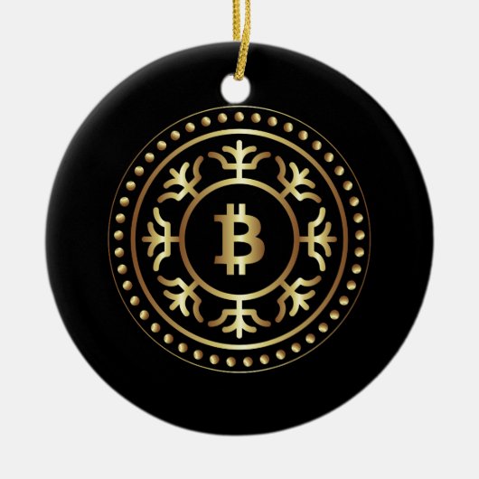 ビットコイン2 セラミックオーナメント (正面)