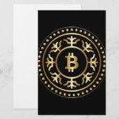 ビットコイン2 便箋 (正面/裏面)