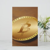 ビットコイン2 便箋 (スタンド正面)