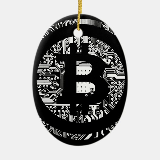 ビットコイン4 セラミックオーナメント (正面)