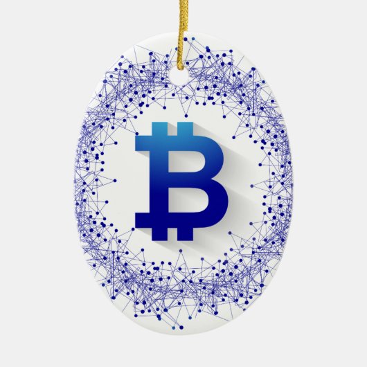 ビットコイン5 セラミックオーナメント (正面)