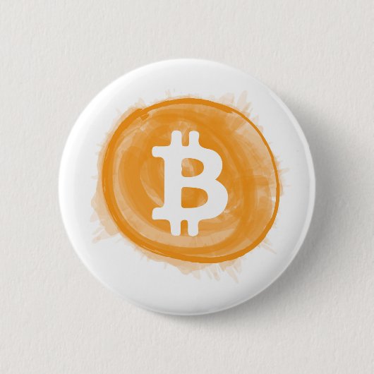 ビットコイン6 缶バッジ (正面)