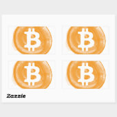 ビットコイン6 長方形シール (シート)