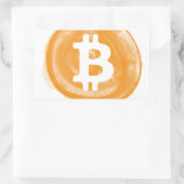 ビットコイン6 長方形シール (バッグ)