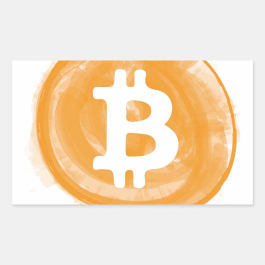 ビットコイン6 長方形シール (正面)