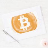 ビットコイン6 長方形シール (封筒)