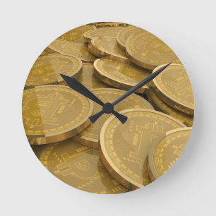 ビットコイン7 ラウンド壁時計