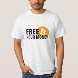 ビットコイン。お金を解放 Tシャツ