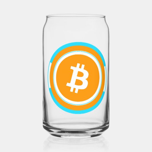 ビットコイン ガラス缶 (正面)