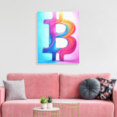 ビットコイン キャンバスプリント (インサイチュ (リビング))