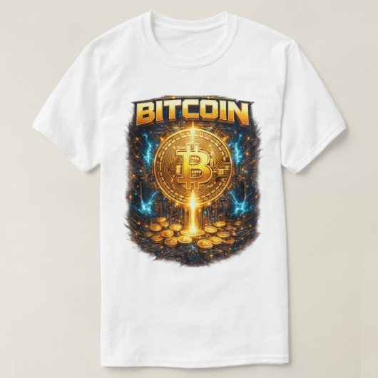 ビットコイン グラフィックTシャツ Tシャツ (デザイン正面)