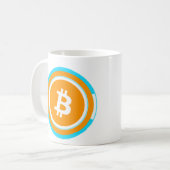 ビットコイン コーヒーマグカップ (正面左)