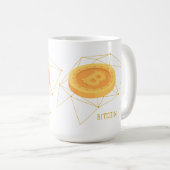 ビットコイン コーヒーマグカップ (正面右)