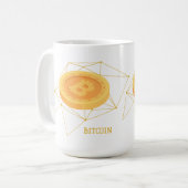 ビットコイン コーヒーマグカップ (正面左)