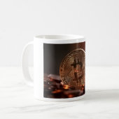 ビットコイン コーヒーマグカップ (正面左)