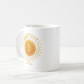 ビットコイン コーヒーマグカップ (正面左)