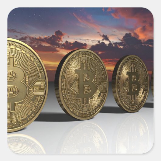 ビットコイン スクエアシール (正面)