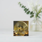 ビットコイン スクエア名刺 (スタンド正面)