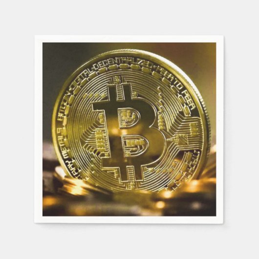 ビットコイン スタンダードカクテルナプキン (正面)