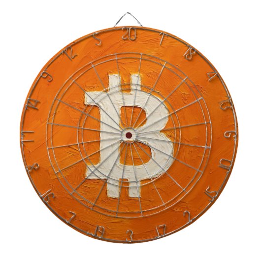 ビットコイン・スタンダード (油絵、スタイル: 1) ダーツボード (正面)