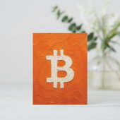 ビットコイン・スタンダード (油絵、スタイル: 2) ポストカード (スタンド正面)