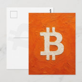 ビットコイン・スタンダード (油絵、スタイル: 2) ポストカード (正面/裏面)