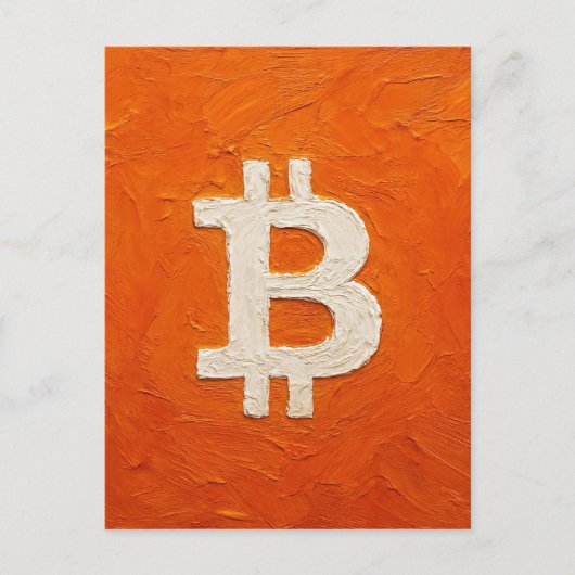 ビットコイン・スタンダード (油絵、スタイル: 2) ポストカード (正面)