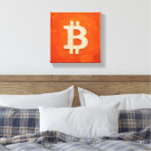 ビットコイン・スタンダード (油絵、スタイル: 3) キャンバスプリント (インサイチュ (寝室))