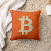 ビットコイン・スタンダード (油絵、スタイル: 3) クッション (ブランケット)