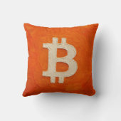 ビットコイン・スタンダード (油絵、スタイル: 3) クッション (裏面)