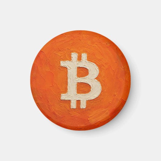 ビットコイン・スタンダード (油絵, スタイル: 3) マグネット (正面)