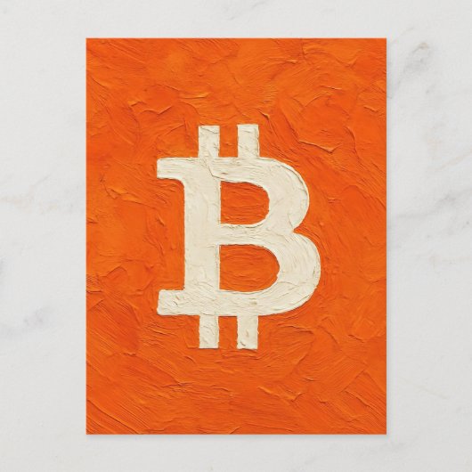 ビットコイン・スタンダード (油絵, スタイル: 4) ポストカード (正面)