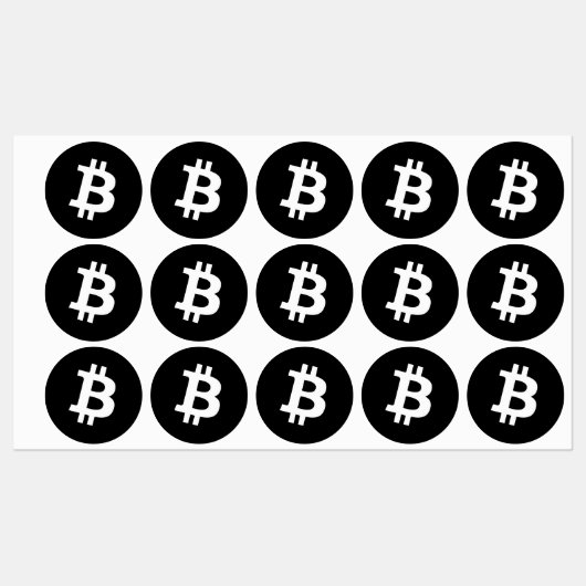 ビットコイン ステッカー シート ラベル (シート)