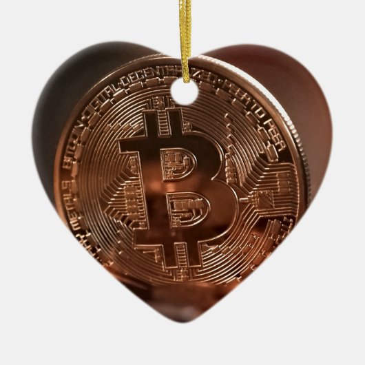 ビットコイン セラミックオーナメント (正面)