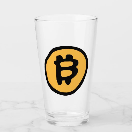 ビットコイン タンブラーグラス (正面)