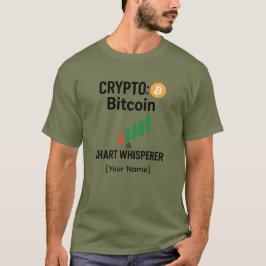 ビットコイン チャートウィスパー オーダーメイドTシャツ Tシャツ