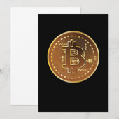 ビットコイン デジタルゴールド 暗号通貨 投資 デジタル 招待状 (正面/裏面)