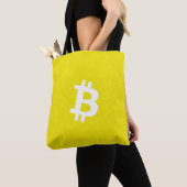 ビットコイン ニューロン イエロー トートバッグ (クローズアップ)